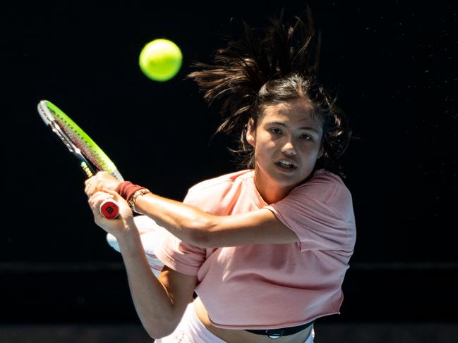 US Open winner Emma Raducanu has tough ask to begin her Australian Open. Picture: AFP