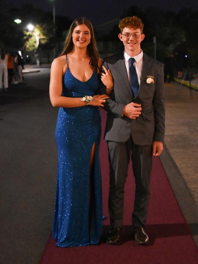 St Mary’s College student Jesse Scott with partner Rachael Thiry.