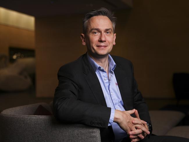 Jean-Sebastien Jacques, chief executive officer of Rio Tinto Ltd., poses for a photograph ahead of presenting the company's full-year results at the Deutsche Bank AG offices in London, U.K., on Wednesday, Feb. 26, 2020. Iron oreÂ futures fell as steel inventories surged to a record in China and investors continued to weigh the impact of the coronavirus outbreak. Photographer: Simon Dawson/Bloomberg