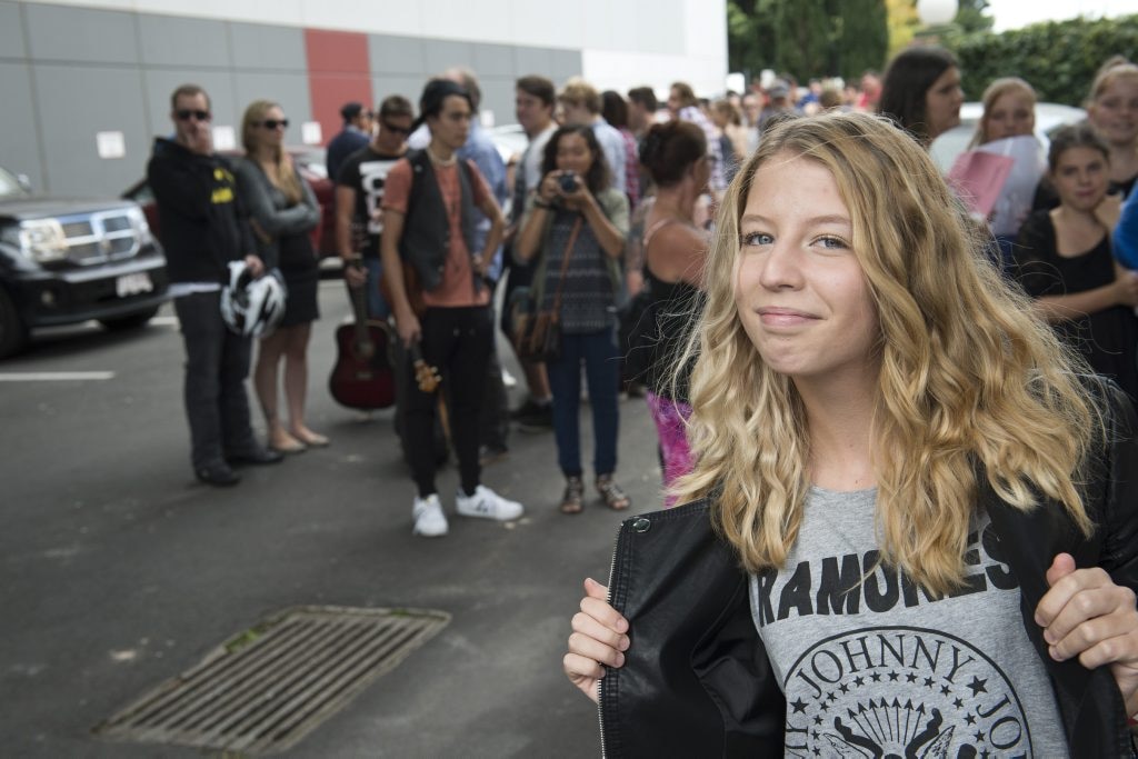 Taymah Harth at  The X Factor auditions. Picture: Kevin Farmer