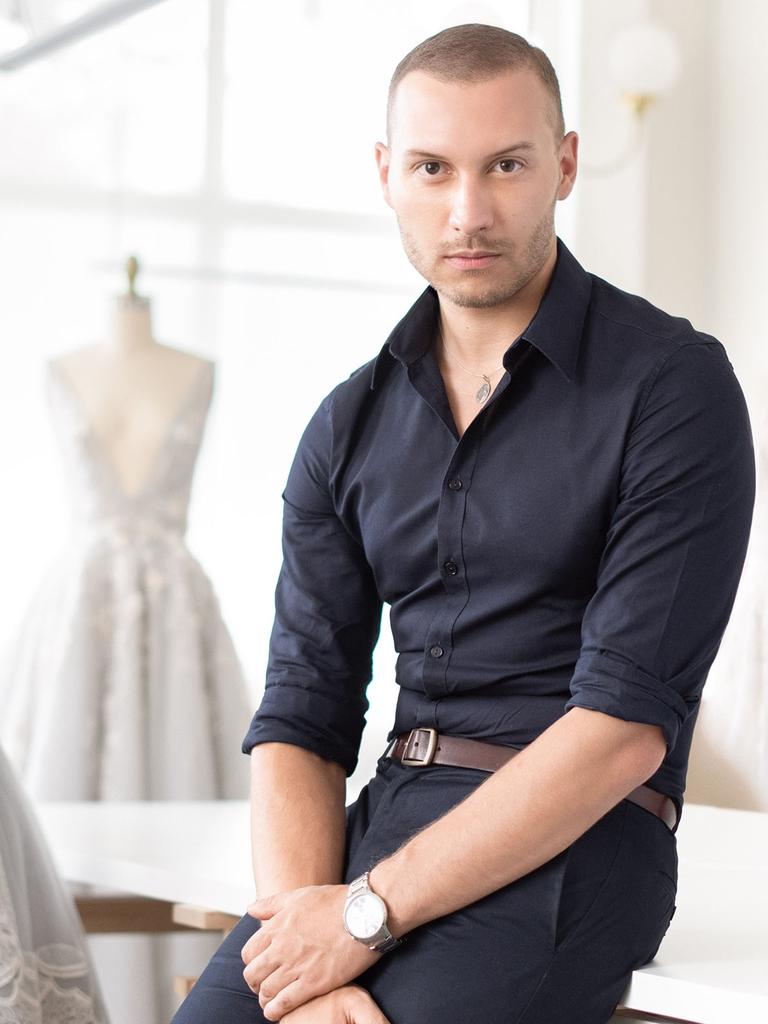 Paul Vasileff at Paolo Sebastian’s Adelaide atelier. Picture: Supplied