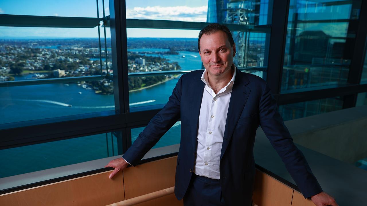 Origin Energy boss Frank Calabria, at their offices, in Barangaroo. Picture: Justin Lloyd.