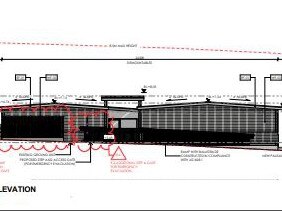 A drawing of eight demountable classrooms to be built at Stella Maris College at Manly. Picture: Manly Daily