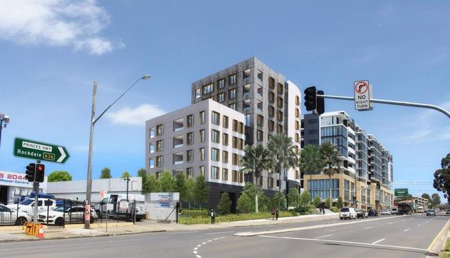 An artist's impression of a development planned for Arncliffe. Picture: Supplied