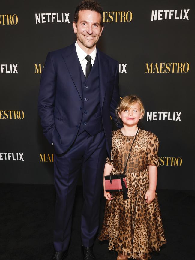 The proud dad brought along his young daughter to the premiere. Picture: Emma McIntyre/Getty Images for Netflix