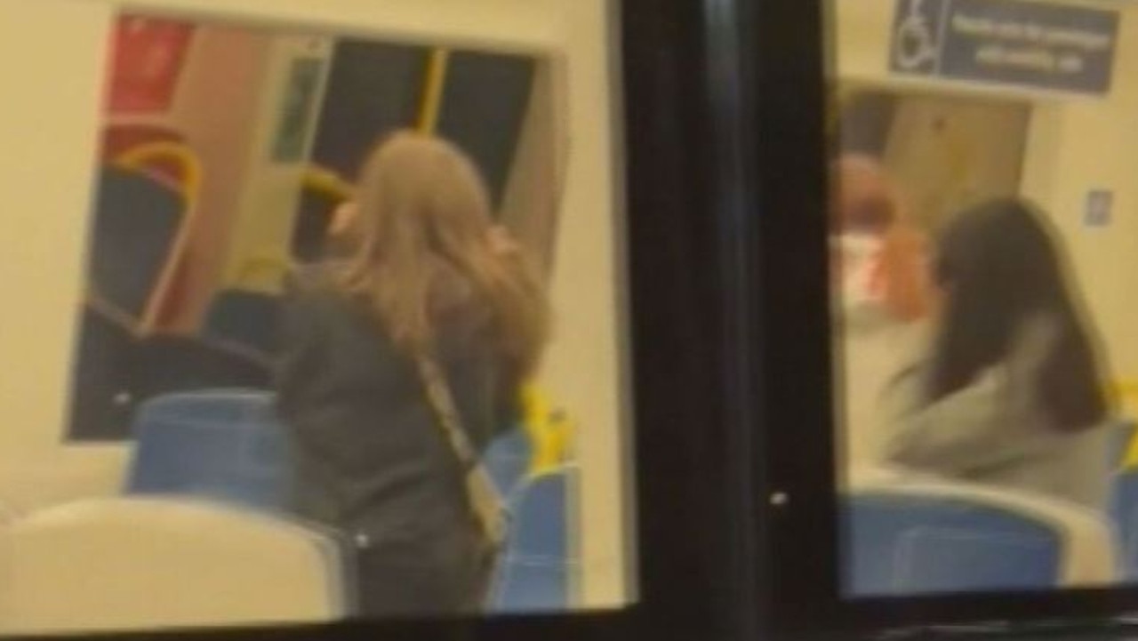 Teen girls terrorise commuters on train