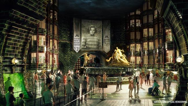 The designs will bring the Harry Potter films to life. Photo: Universal Epic Universe