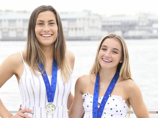 Pride of Australia : National Editor's Choice Awards and Channel 7 Sunrise weather crosses from Ripples Restaurant in Milson's Point.  Hannah Keane, Amy Kenny.Picture's Darren Leigh Roberts