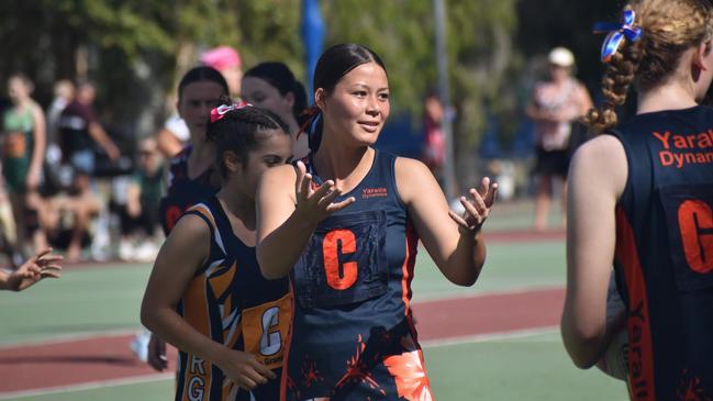 Action from Rockhampton Netball's annual Sullivan's Carnival at Jardine Park, Rockhampton, on May 24, 2025.