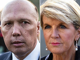 Peter Dutton and Julie Bishop.