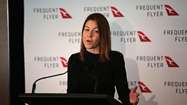 Qantas Loyalty chief executive Olivia Wirth is offering to fast track the status of other airline’s most loyal passengers to gold, if they can earn 100 credits in three months. Picture: Adam Yip