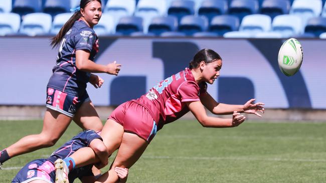 Hills player Naioka Tuipulotu is part of the NSWCHS team. Pic: Tim Pascoe