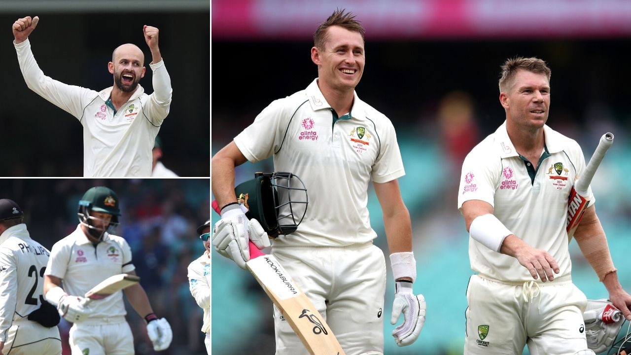 Marnus Labuschagne and David Warner scored the runs - while Nathan Lyon nailed a 10-wicket haul.