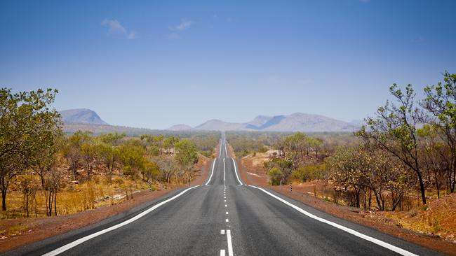 The open road in the Kimberly, WA. Picture: iStock.