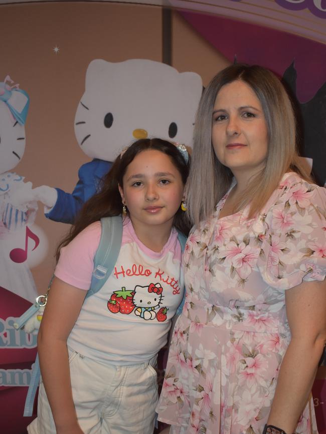 Krystal Davies and Sophie Rose Davies at Hello Kitty’s Symphony Concert in Brisbane, Australia. Photos: Georgie Walker.