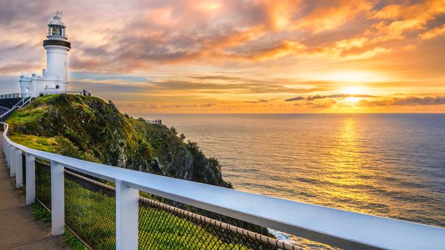 A teenager is critical after falling down a cliff at Cape Byron.