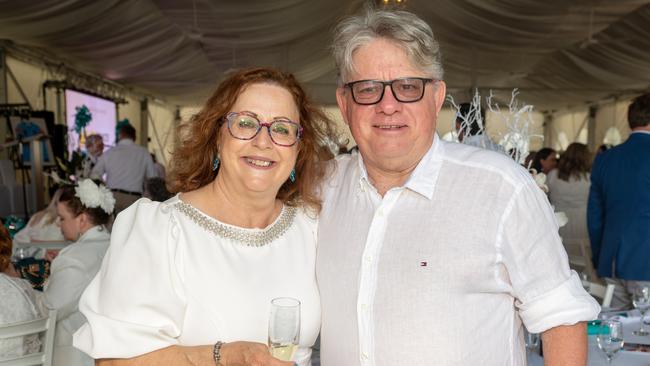 Carol and John Palmer at the Touch of Teal Soiree for the Trudy Crowley Foundation at the Mantra at the Harbour on Friday, September 8. Picture: Michaela Harlow