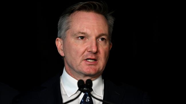 Federal Energy Minister Chris Bowen speaks after a meeting with his state counterparts to discuss long-term strategies to drive down power prices and reduce emissions and the next steps in Australia's transition to renewables. Picture: NCA NewsWire / Dan Peled