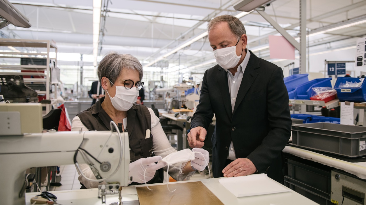 Louis Vuitton workshops in France have been repurposed to make non-surgical  masks - Vogue Australia