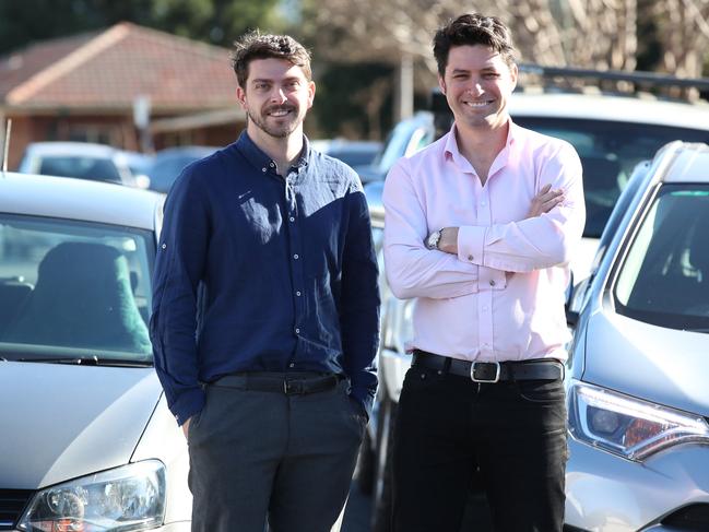 Heath Parkes-Hupton and Ben Pike travelled different routes to see if the new tunnel was faster. Picture: David Swift