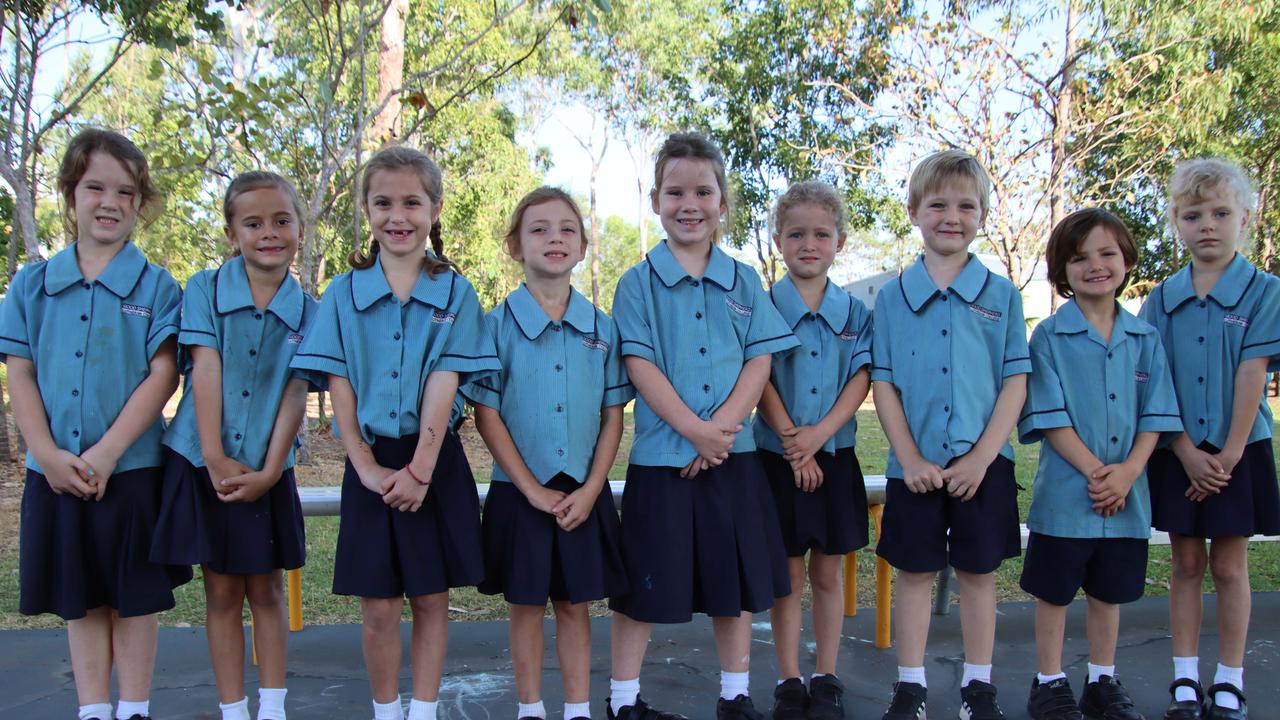 GOOD SHEPHERD LUTHERAN COLLEGE Transition / Year 1 ET (L-R): Savannah Pearson, Lyla Manski, Despina Mousellis, Harriet Leafe, Ivy Pearson, Elsey Peberdy, Roy Orridge, Flynn Johnson, Madeleine Farebrother Picture: Advancedlife Photography