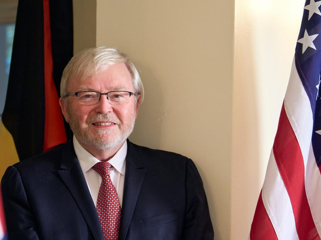 Kevin Rudd previously made scathing comments about Donald Trump. Picture: Noah Willman