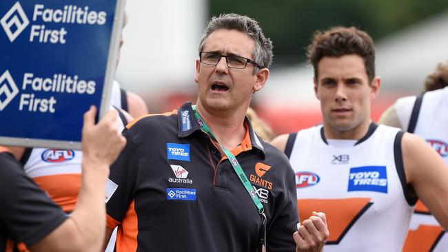 GWS Giants coach Leon Cameron says his team is below the top tier at the moment. Picture: Getty Images