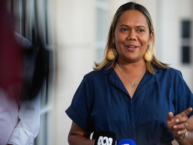 Territory Labor has announced Selena Uibo as Opposition Leader and Dheran Young as Deputy, after a wipeout loss at the 2024 NT election. Uibo is the first Indigenous woman to lead a major party in Australia. Picture: Pema Tamang Pakhrin