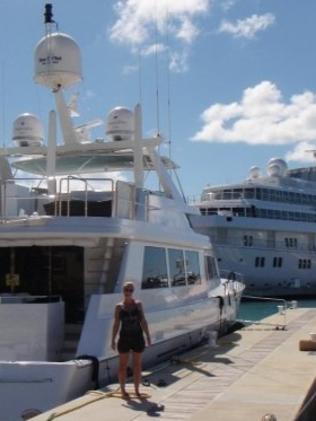 Kate pictured in the Caribbean.