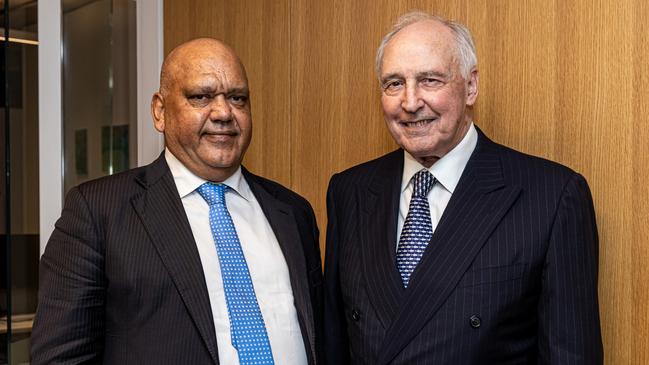 Noel Pearson and Paul Keating. Picture: Katje Ford