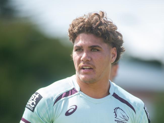 Reece Walsh - Broncos Fan Day at the Clive Berghofer Stadium, Toowoomba. 15th February 2025; pic David Martinelli