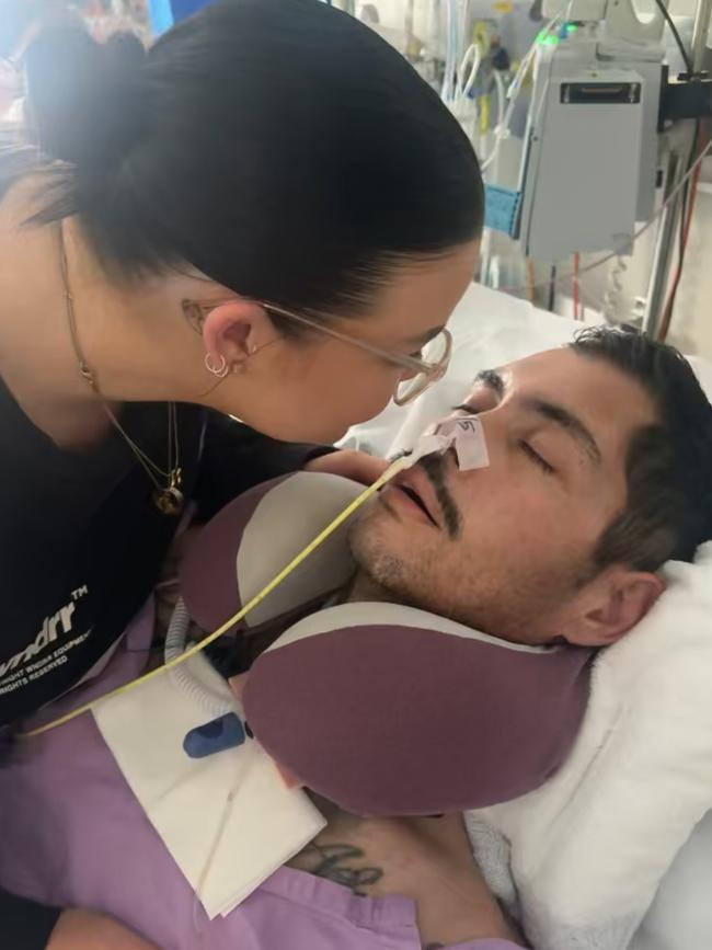 His fiance Sophie-Leigh Barker-McMurray said he’s currently in a ‘bad way’. Picture: Supplied