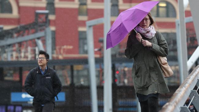 Melbourne is on the way to recording its coldest May 1 forecast maximum temperature. Picture: David Crosling
