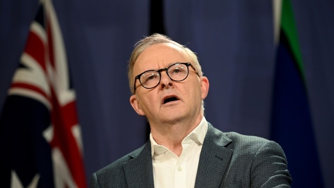 Prime Minister Anthony Albanese insisted this week those in the Senate who do not support the bill will be named and shamed as he pushed to end the climate wars. Picture: NCA NewsWire / Jeremy Piper