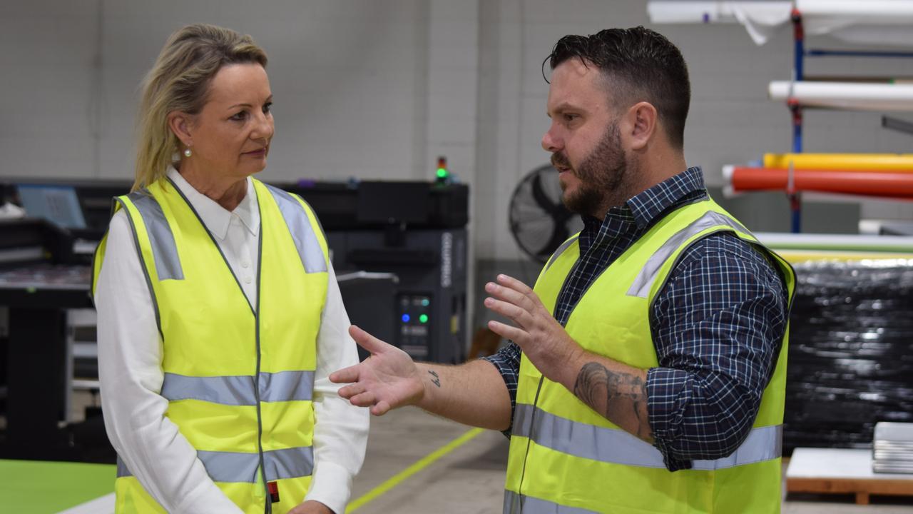 Deputy Leader of the Opposition Sussan Ley and Herbert MP Phillip Thompson. Picture: Nikita McGuire