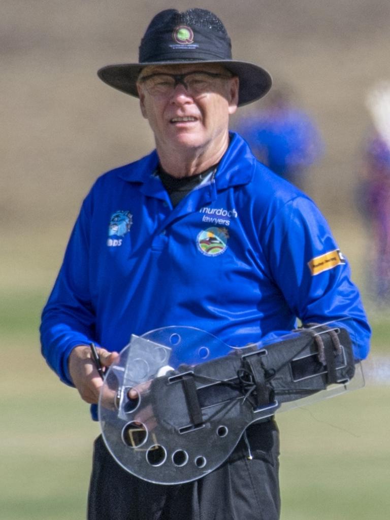 Bruce Oxenford and the shield.