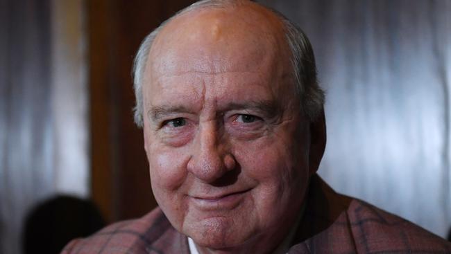 Radio shock jock Alan Jones during the launch of Kevin Donnelly's book 'How Political Correctness Is Destroying Australia" in Sydney, Wednesday, June 6, 2018.  (AAP Image/David Moir) NO ARCHIVING