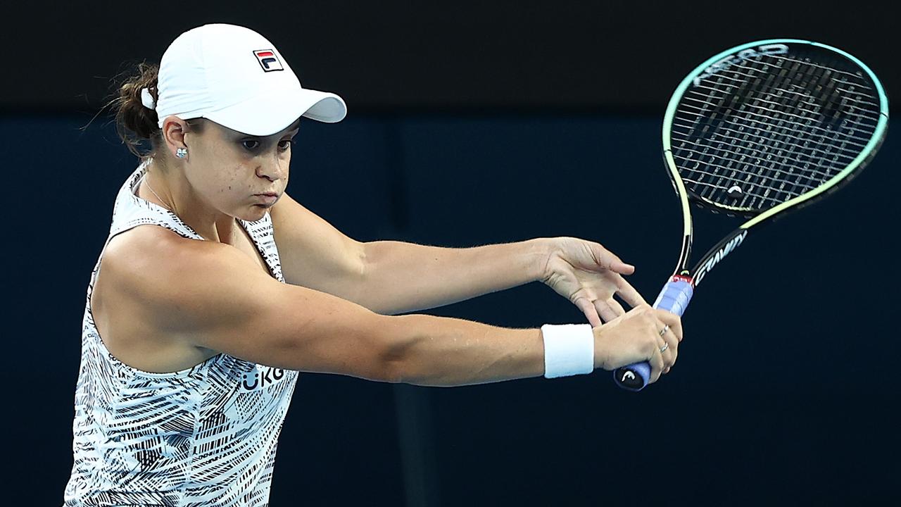 Ash Barty has the best backhand slice in women’s tennis. Picture: Mark Metcalfe/Getty Images