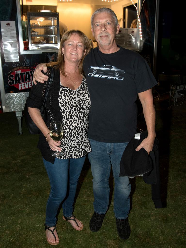 Karen Stirling and Andrew Stirling at the Gold Coast Retro Night Cruise. Picture: Andrew Meadowcroft.