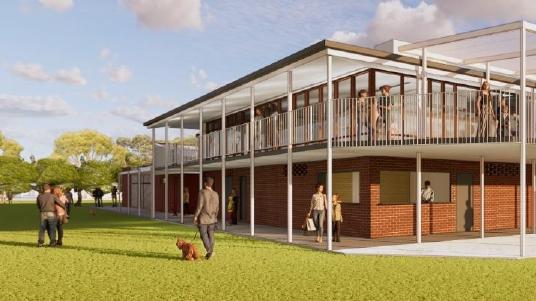 Mortlock Park will undergo a major redevelopment under a proposal by Mitcham council. Picture: Grieve Gillett Architects