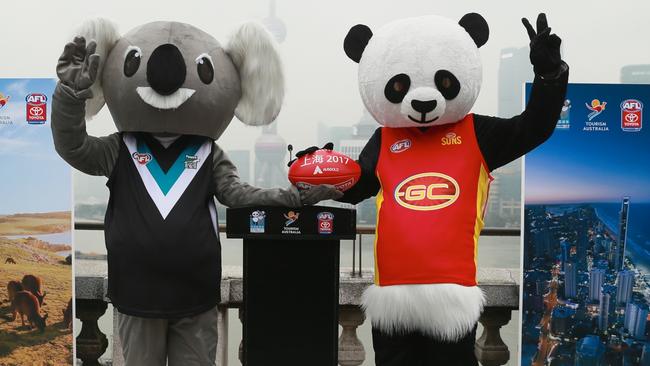 The Gold Coast Suns and Port Adelaide will play in Shanghai on Sunday. Photo supplied.