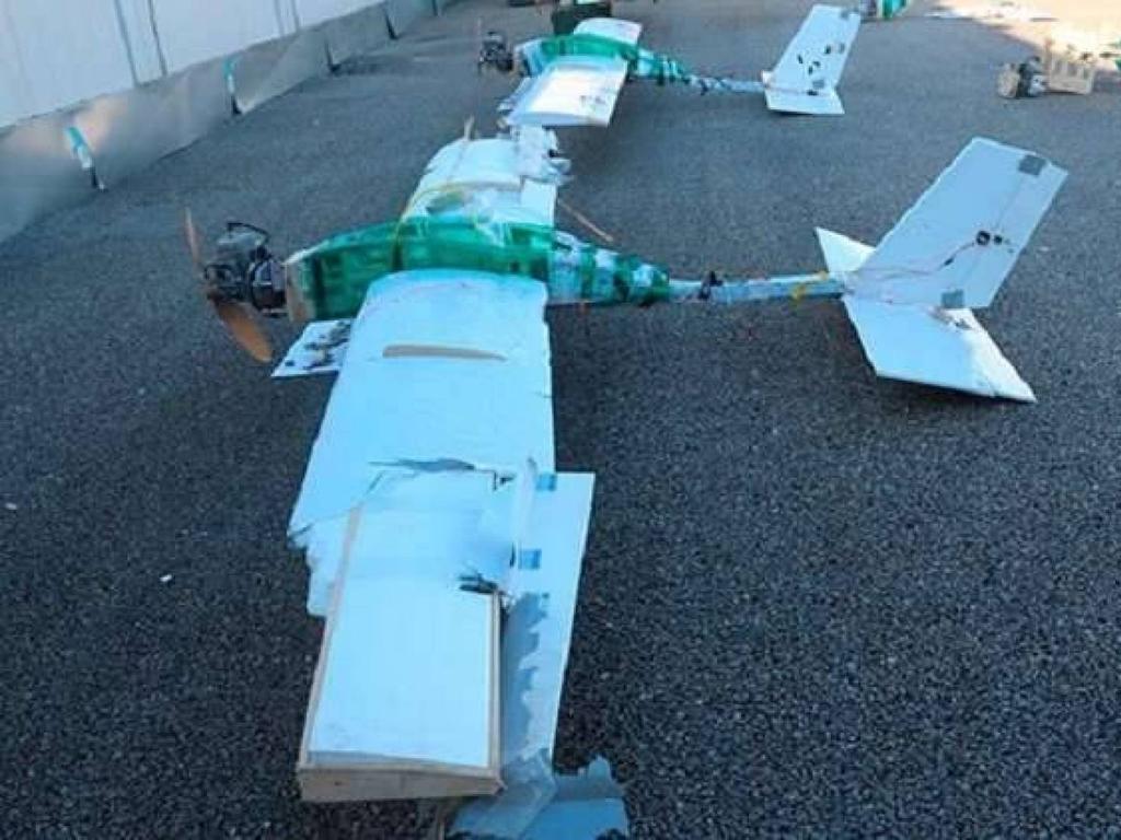 Some of the drones captured during the failed attack on Russian Khmeimim air base in Syria. Picture: Russian Ministry of Defence