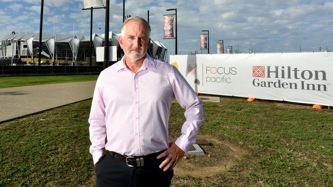 Focus Pacific Australasia director Michael Graham is bitterly disappointed that he won't be able to build the $60 million hotel next to Queensland Country Bank Stadium after it was rejected by Townsville City Council. Picture: Evan Morgan