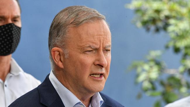 Anthony Albanese says the tests should be free and readily available for Australians. Picture: Caitlan Charles