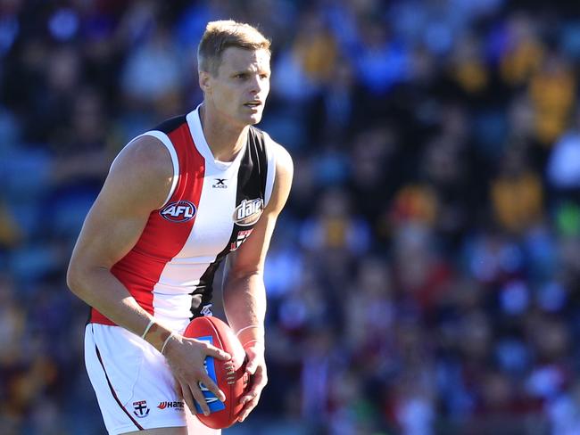 Mick Malthouse says ideally Nick Riewoldt would play every second week. Picture: AAP