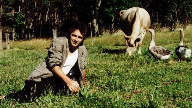 Author David Foster at his Southern Highlands home in 1999