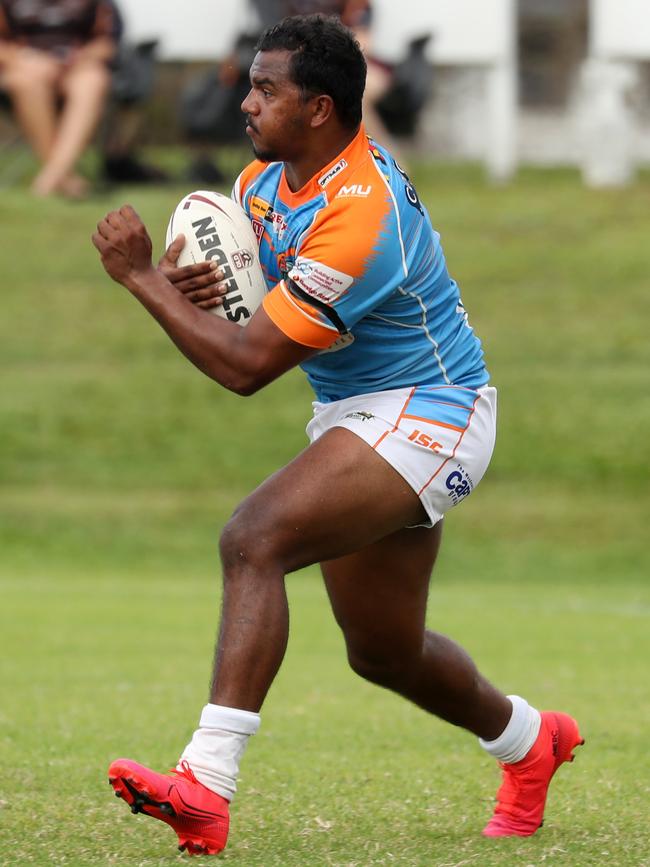 Lightning Challenge - Round 1. Cairns Brothers v Northern Pride Reef Kings. Pride's Mark Rosendale. PICTURE: STEWART McLEAN