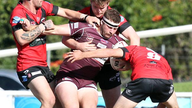 Burleigh forward Jayden Sharp in action. Picture by Richard Gosling