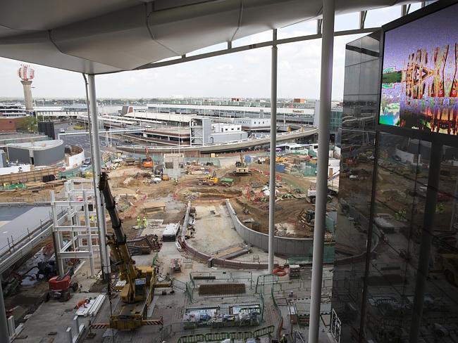 Construction work continues on Heathrow Airport’s new Terminal 2. Picture: Getty