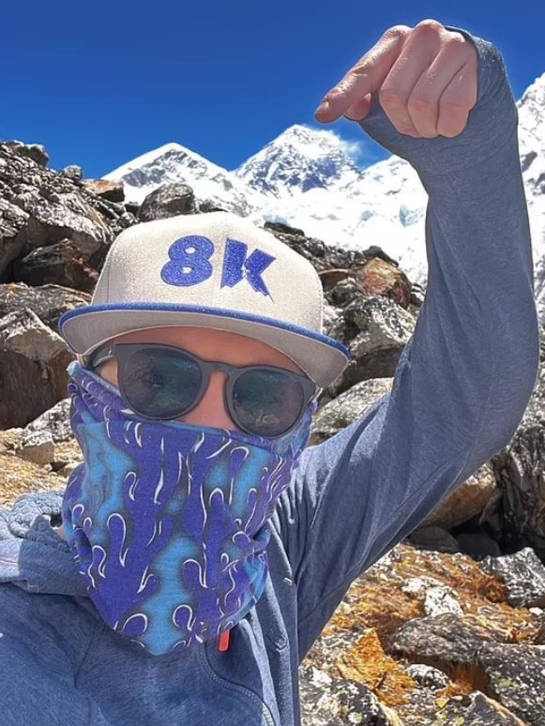 Mr Paterson climbed to the top of the world’s highest mountain before tragedy struck.